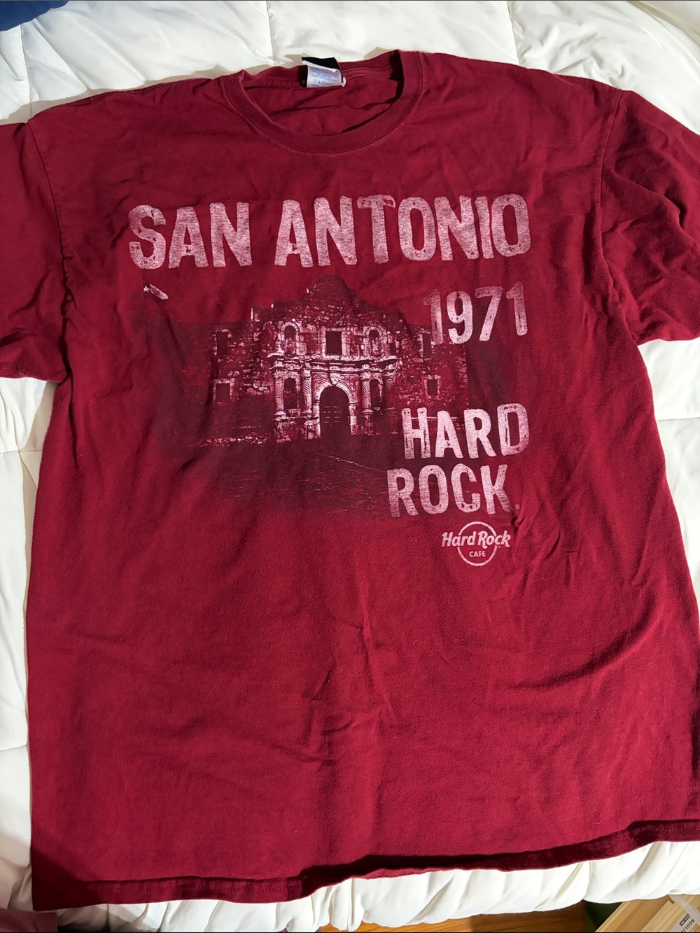 Hard Rock Cafe San Antonio Maroon Graphic Tee